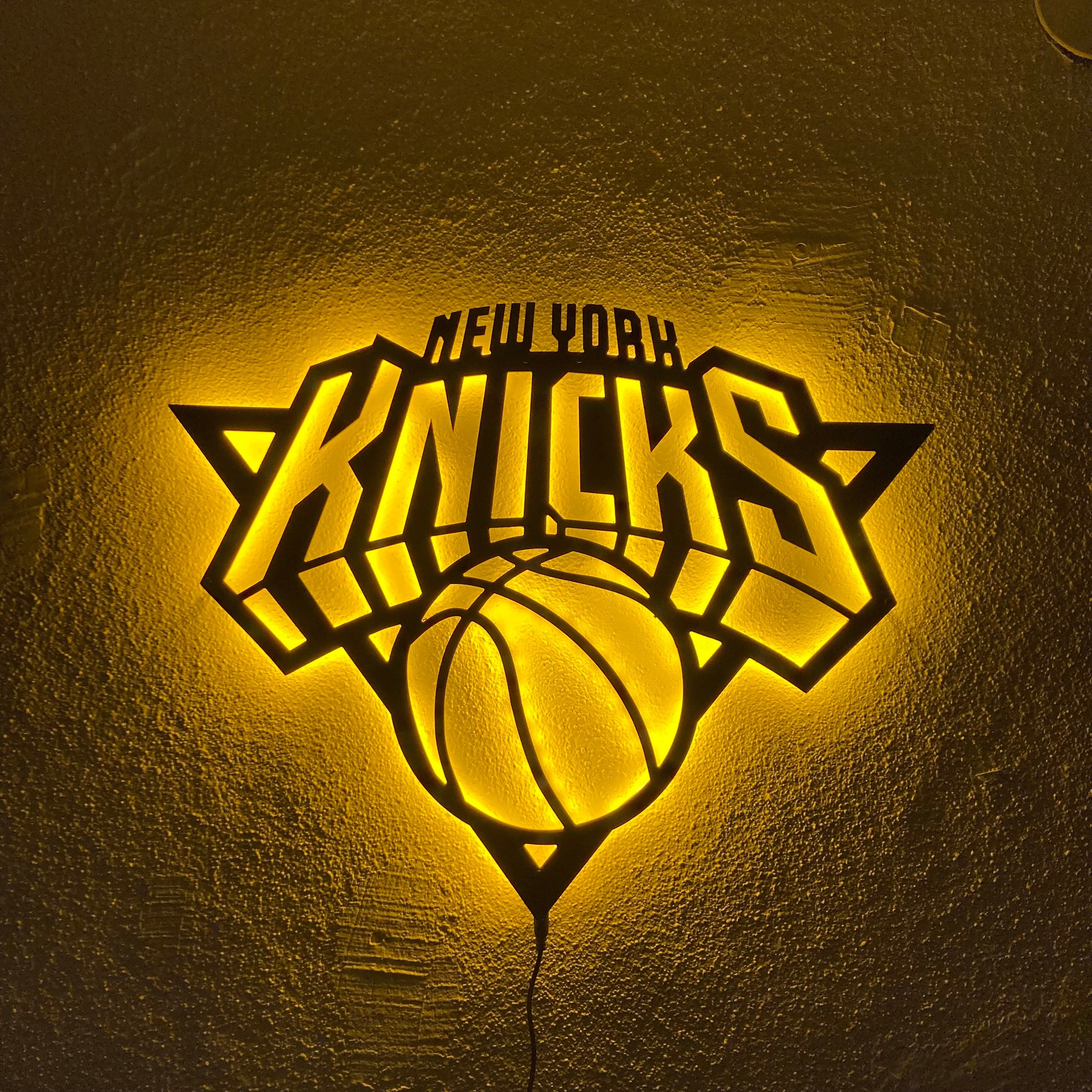 New York Knicks Led Sign New York Knicks Wall Decor Led Light Wall Decor New York Knicks Wall Art Led Sign For Wall Gift For Nba Lover PT54124