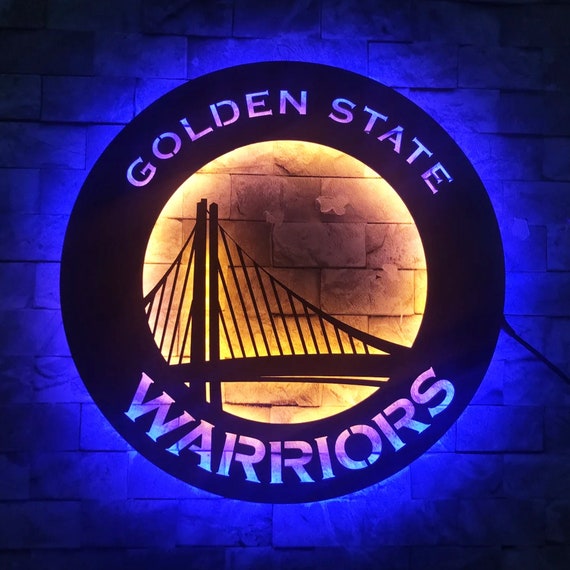 Wall Sign 3D Golden State Warriors Wall Decor Golden State Etsy