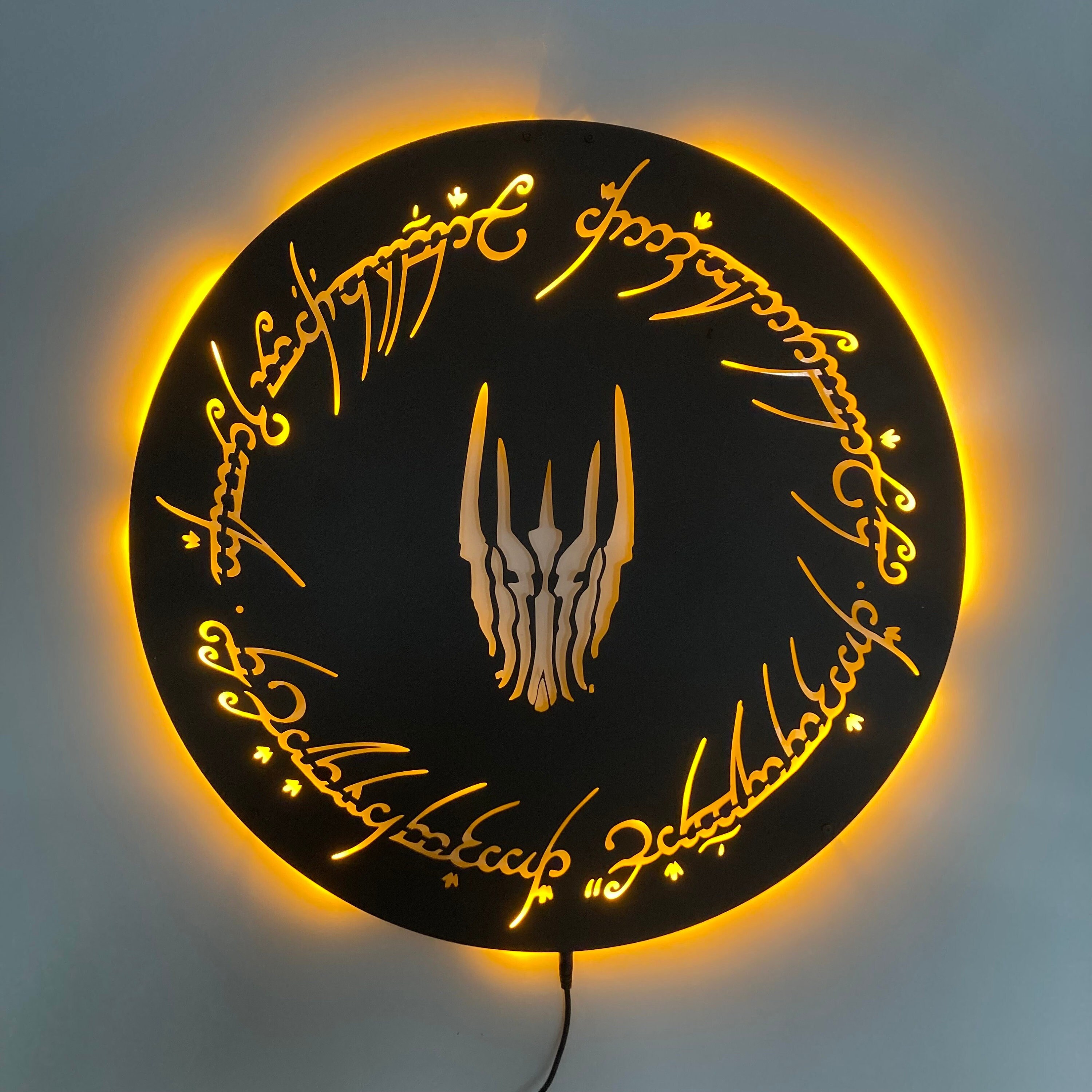 Lotr 3d Led Sign Lord Of The Rings Metal Wall Decor Led Sign For Wall Lotr Wall Sign Lotr Wall Art Lord Of The Ring Gift Wall Sign 3d PT54135