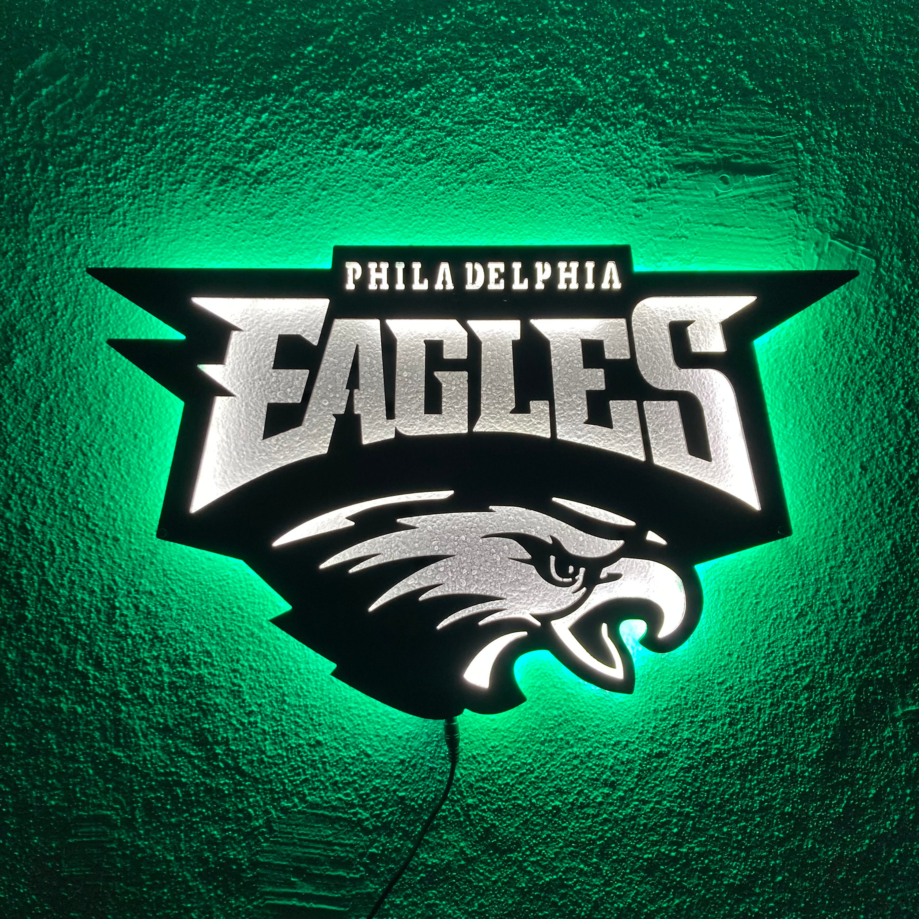 Philadelphia Eagles Wall Art Unique Philadelphia Eagles Wall Decor Led Wall Sign Led Sign For Wall Gift For American Football Lover PT54083