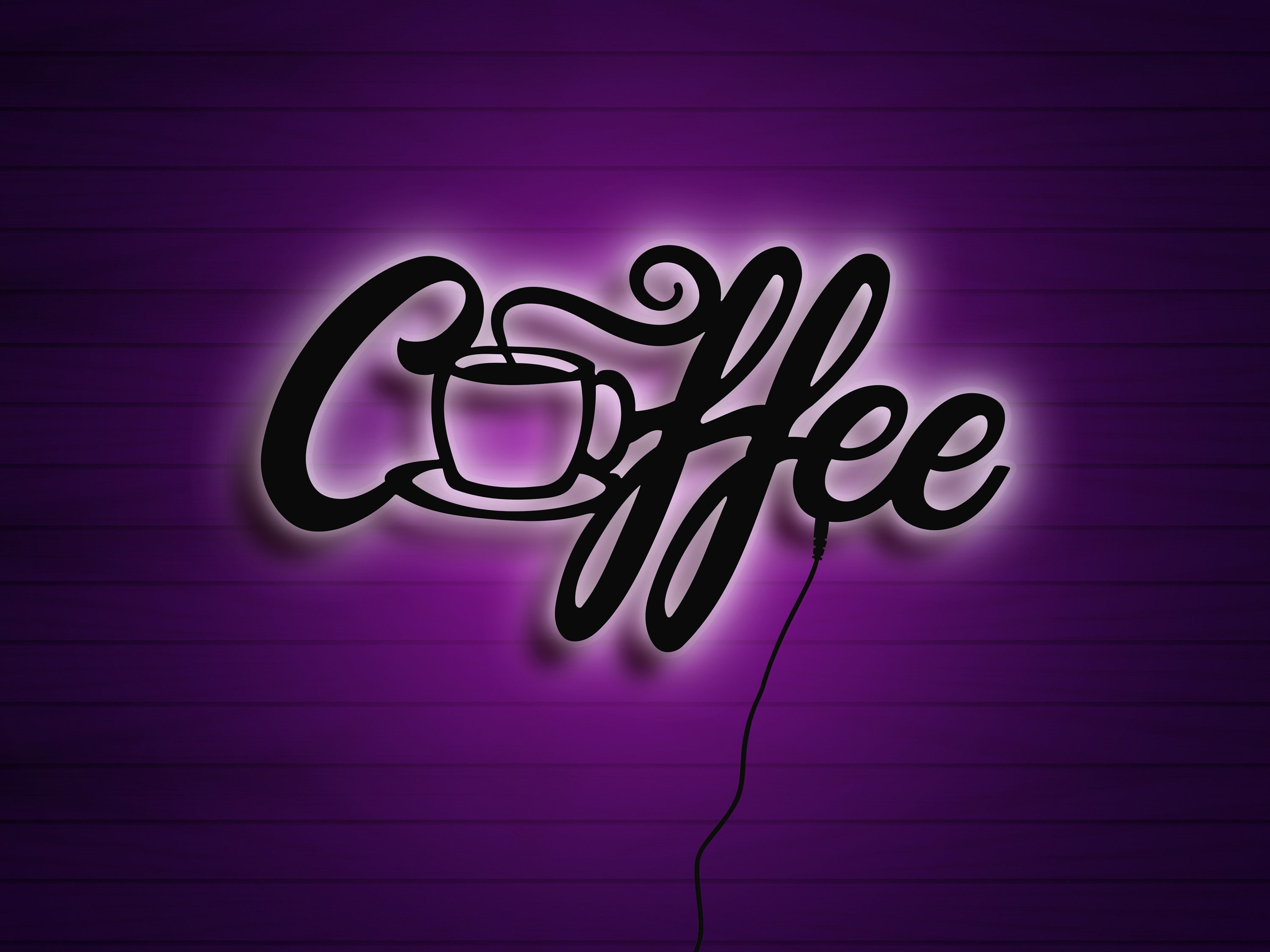 Coffee Wall Sign Coffee Wall Decor Led Sign For Wall Coffee Led Sign Coffee Bar Sign Led Sign For Wall Coffee Gift PT54140