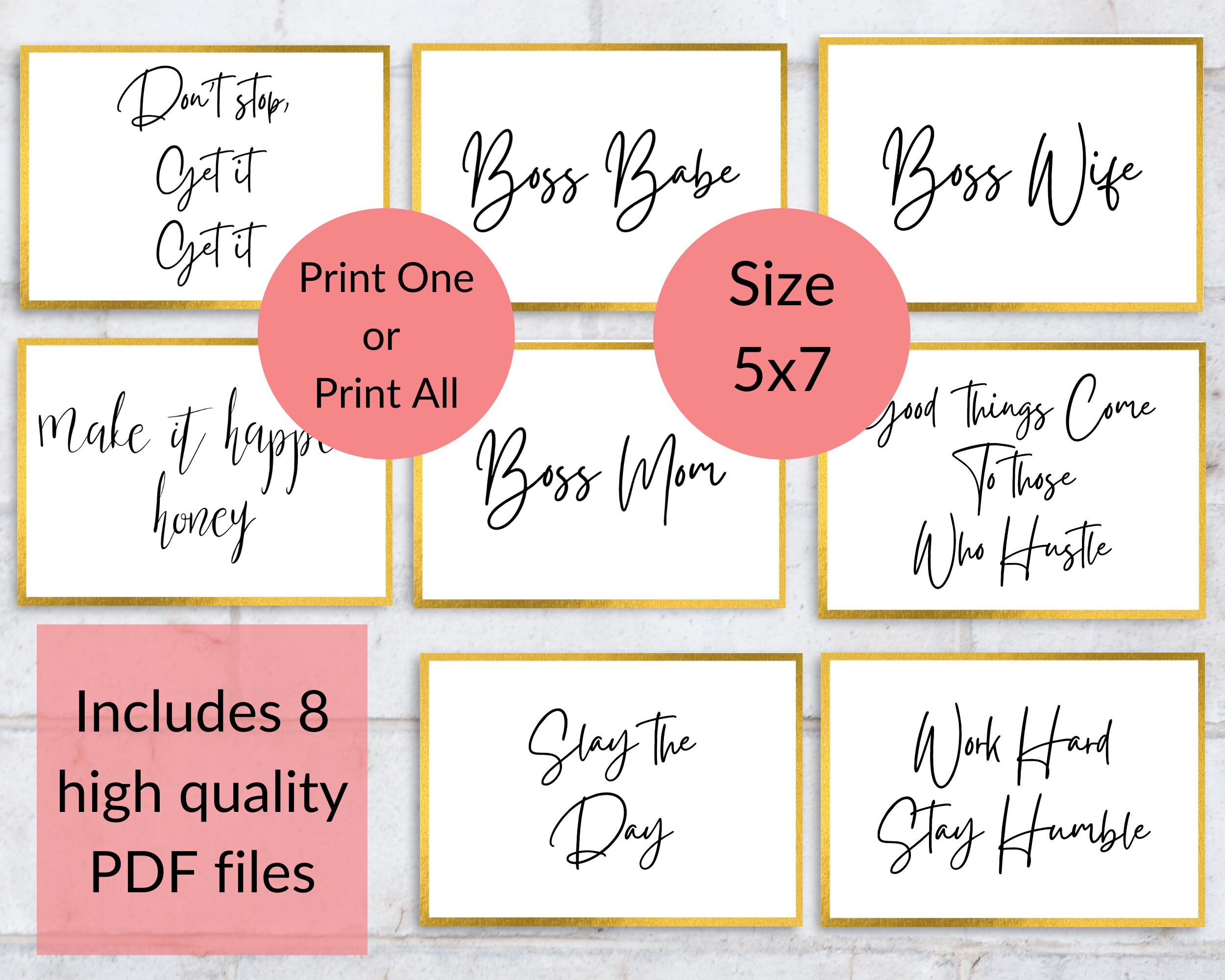 Office Decor Wall Art Printables - Etsy
