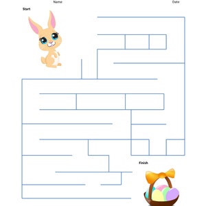 Easter Bunny Maze