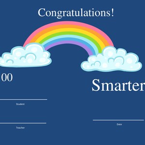Congratulations Certificate 100 Days Smarter