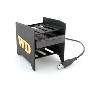 3D printed holder for WD My Passport – Organizer for up to 3 hard drives – External hard drive rack – Gift idea for tech lovers
