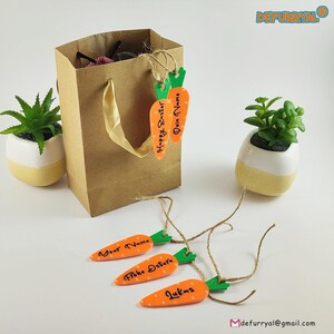 Personalisierte 3D-gedruckte Karotten-Anhänger – ein liebevolles Detail für jedes Geschenk!