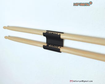 Drumstick Wandhalter – Wandhalterung für Schlagzeugstöcke | 3D-gedruckt, wählbare Befestigung (Klebeband, Schrauben, Nägel)