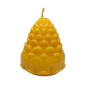 Beeswax candle | Christmas cones | Handmade from 100% beeswax | Artdeco