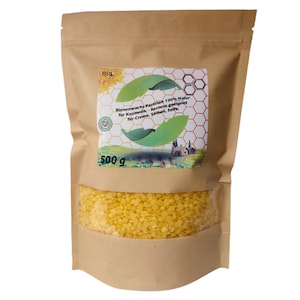 Bienenwachs Pastillen 100% Natur für Kosmetik  - bestens geeignet für Creme, Salbe und Seife
