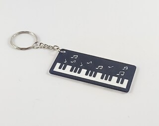 Portachiavi WEVENI A Forma Di Pianoforte In Acrilico: Regalo Per Musicisti, Insegnanti E Amanti Della Musica, Con Sacchetto In Velluto