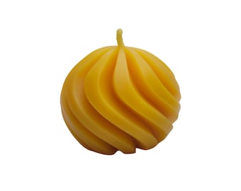 Beeswax candle | Spiral ball candle | Handmade | 100% beeswax