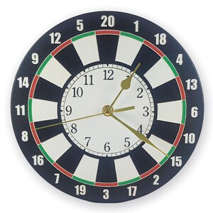 Darts Time: 3D-printed dartboard-themed wall clock – a perfect gift