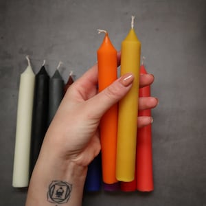 Spell Candles Set | Beeswax Altar Candles | Intention Candles | Large Chime Candles 16CM X 2CM| Candle Magick | Witchcraft | Pagan | Wicca