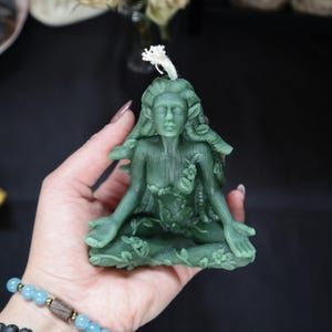 Vela de cera de abelha da deusa | Vela da divindade | Vela do altar | Velas de intenção | Magia de vela | Bruxaria | Pagão