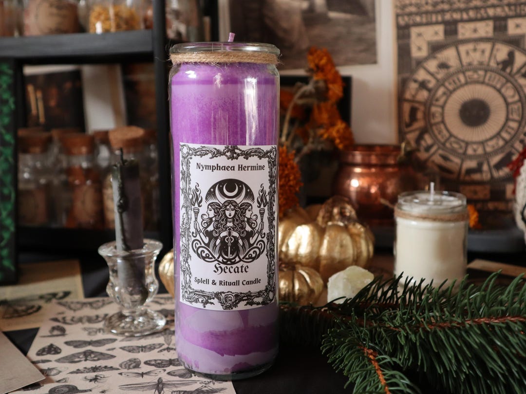 Hecate Goddess Offering 7 Day Candle | Soy Wax Candle | Spell & Ritual ...
