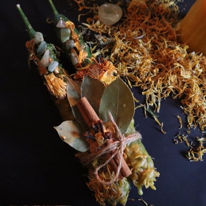 Wealth, Money, Abundance, Luck in Business | Money Spell Candle | Beeswax candle | Set of 2 | Altar Candle | Witchcraft | Pagan