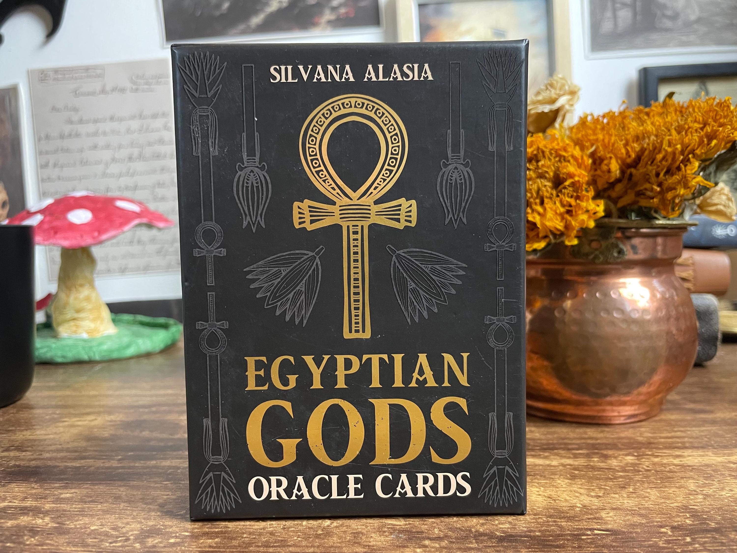 Silvana Alasia - Cartes de tarot - Egyptian Gods Oracle Cards + Vintage Silvana Alasia - Cartes de tarot - Egyptian Gods Oracle Cards + Vintage