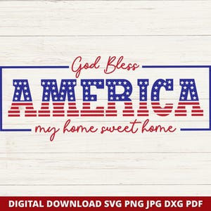 神はアメリカを祝福する SVG、独立記念日 SVG、アメリカ合衆国 SVG、独立記念日シャツ、愛国心 SVG、アメリカ SVG、神はアメリカ合衆国を祝福する、Cricut カットファイル
