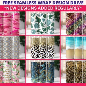 Shabby Chic Hochzeit 20 Unzen Tumbler Wrap, Vintage Floral Sublimation Bild 4