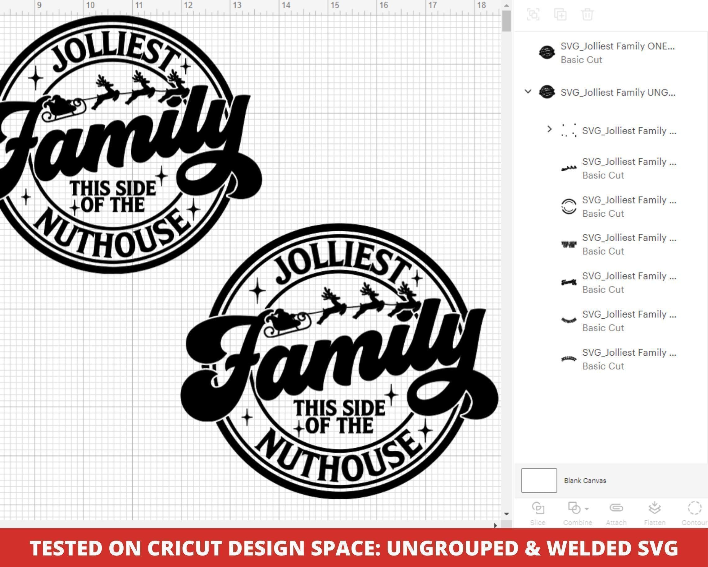 Jolliest Family Christmas SVG, Funny Holiday Shirt Design Cricut ...