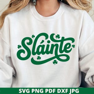 Sláinte SVG, Irish Cheers St. Patricks Day Cut File Cricut Silhouette Cut File
