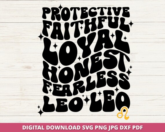 Leo Zodiac SVG, Horoscope Sign Cut File (Digital Download)