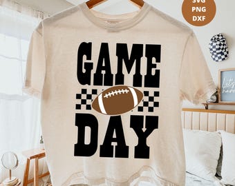 Game Day Football SVG, Touchdown PNG, Football DXF, Sports Mom Game Day Design