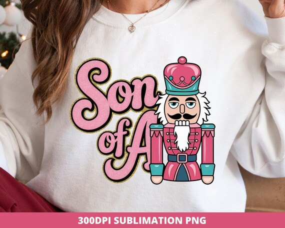 Funny Nutcracker Christmas PNG, Retro Vintage Design (Digital Download)