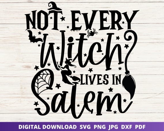 Funny Witch Halloween SVG, Spooky Season Shirt Design (Digital Download)