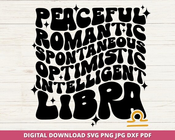 Libra Zodiac SVG, Horoscope Astrology Design (Digital Download)