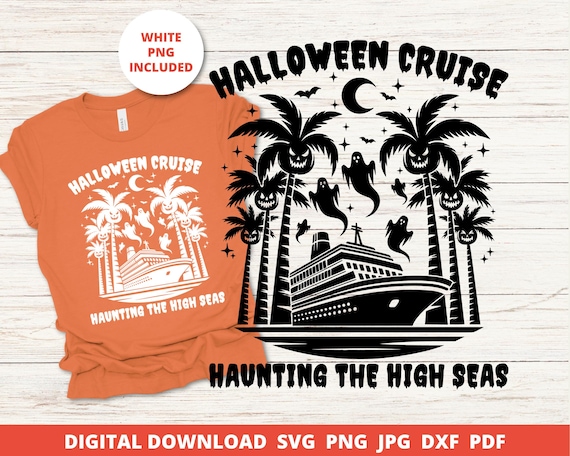 Halloween Cruise Shirt Svg, Spooky Shirt Design, Family Cruise Cut File, Halloween Sublimation, Halloween Shirt Svg, Cricut Svg, Cruise Svg