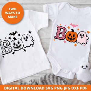 Boo Ghost SVG , Boo Svg, Baby Girl Cute Ghost Svg, Spooky Digital File, Boo Ghost Svg, Boo Halloween Svg, Digital Download, Cricut Cut File