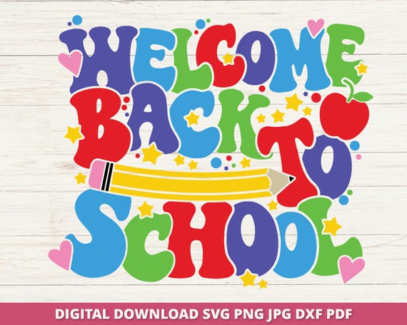 Back to School Svg, First Day Of School, Happy 1st Day Svg, Retro Back To School, Teacher Life Svg, Boho Teacher, Sublimation, Cricut Svg