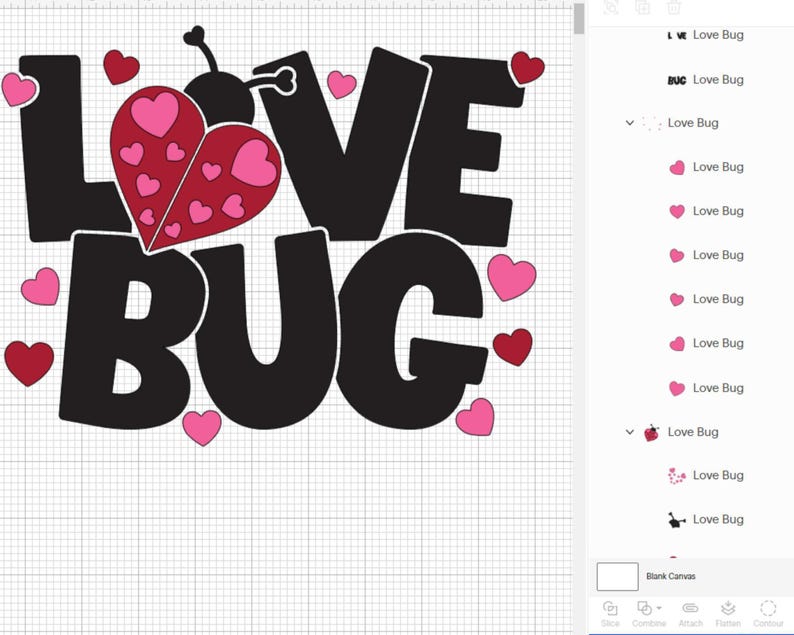 Love Bug Valentine SVG, Heart Ladybug Shirt Design (Digital Files) image 8