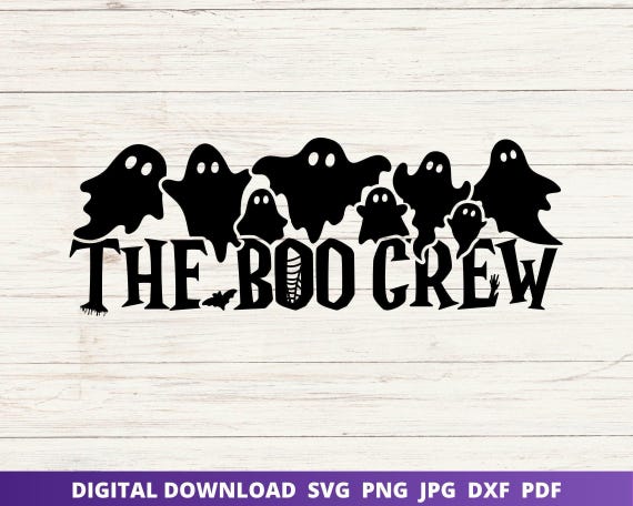 The Boo Crew Ghost SVG, Halloween Family Shirt Design (Digital Download)