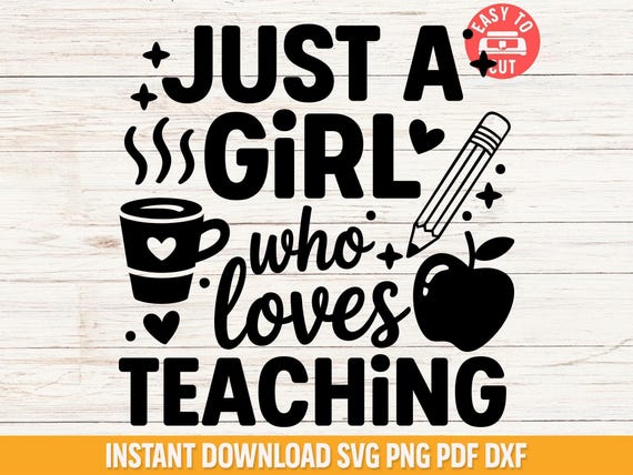 Teacher Life SVG, Coffee Lover, Back to School Design (Digital Files)