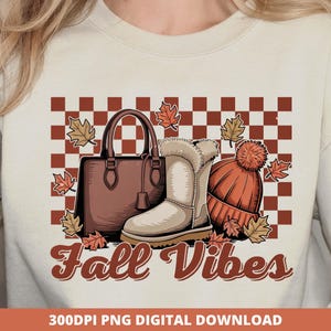Fall Vibes Png, Cozy Fall Vibes Png, Autumn Sublimation Design, Trendy Autumn Graphics, Retro Fall Png, Trendy Fall Png, Aesthetic Png