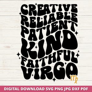 Virgo Svg, Virgo Birthday Svg, Virgo Girl Svg, Virgo Queen Svg, Astrology Png, Birthday Shirt, Zodiac Svg, Cricut Cut Files, PNG, DXF