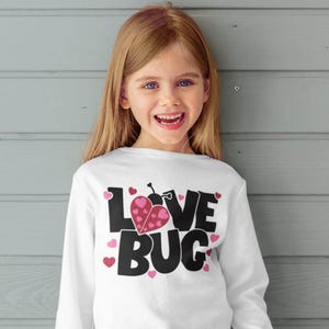 Love Bug Valentine SVG, Heart Ladybug Shirt Design (Digital Files) image 7