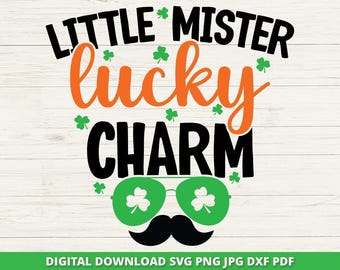 Little Mister Lucky Charm SVG, St. Patrick's Day Cut File (Digital Download)