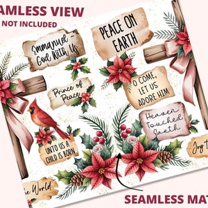 Christian Christmas Tumbler Wrap Png Jesus Tumbler Wrap 20oz Christmas Tumbler Wrap Christian Tumbler Sublimation Wrap Cross Tumbler Wrap image 3
