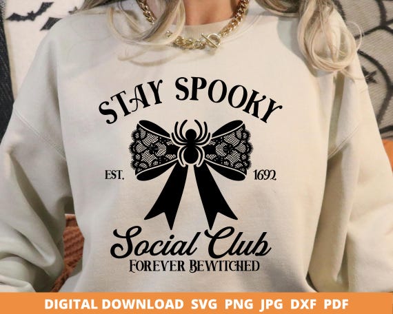 Spooky Season Svg, Halloween Svg, Spooky Mom Svg, Coquette Bow Gothic Png, Trendy Bow Shirt Png Halloween Mom Svg, Spooky Girl Png, Cricut