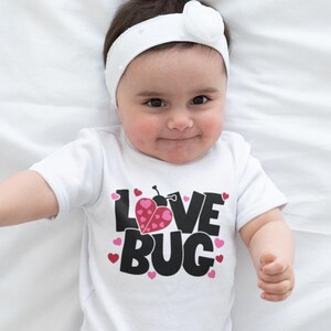 Love Bug Valentine SVG, Heart Ladybug Shirt Design (Digital Files) image 6