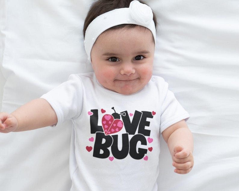 Love Bug Valentine SVG, Heart Ladybug Shirt Design (Digital Files) image 6
