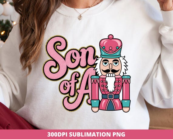 Faux Glitter Christmas Nutcracker Png, Merry Christmas Png, Christmas Sublimation Download, Vintage Retro Nutcracker, Funny Nutcracker Png