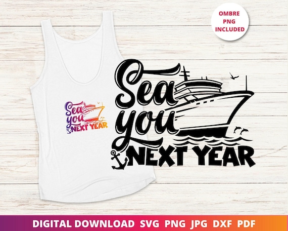 New Year Cruise SVG, Family Vacation Shirt Design (Digital Download)