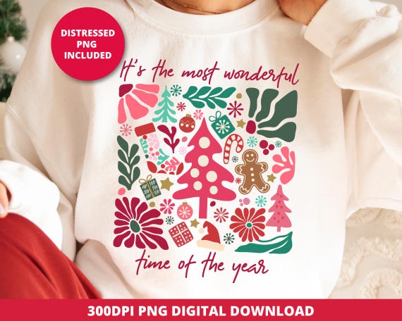 Boho Floral Christmas Png, Girly Christmas Shirt Png, Coquette Christmas Tee Png, Vintage Holiday Floral Png, Christmas Boho Sublimation Png