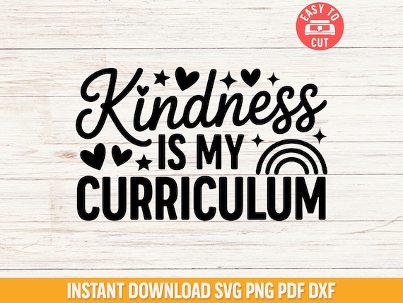 Motivational Teacher Svg, Back To School Svg, Kindness Teacher Quote Svg, Teacher Shirt Design, Teacher Cricut File, School Svg Cut File