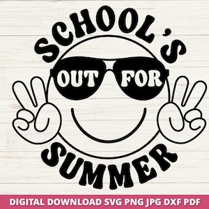 Arquivo SVG "Férias de Verão para Professores" para Cricut e Silhouette