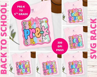 Paquete PNG de regreso a clases, diseños de camisetas para maestros (descarga digital)